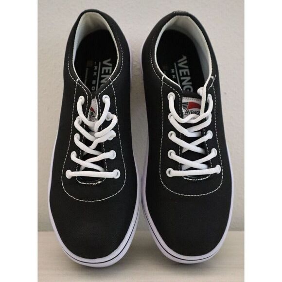 Avenger F2413-18 Men's Sz 9 Black/White Alley Cap Toe Work & Safety Boots - Picture 2 of 9